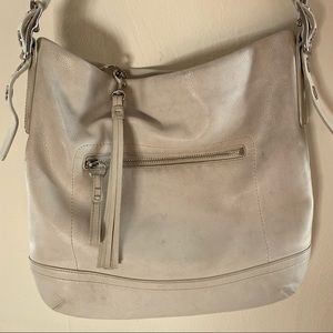 COACH off white leather shoulder bag